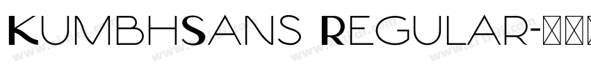 KumbhSans Regular字体转换